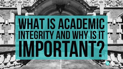 you want to acknowledge who created or developed new ideas or research. . Why is it important for schools to uphold academic integrity gcu